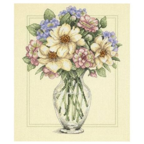 Dimensions Набор для вышивания Flowers in Tall Vase (Цветы в высокой вазе) 30 х 36 см (35228)