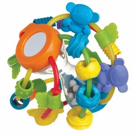 Прорезыватель-погремушка Playgro Play and Learn Ball разноцветный
