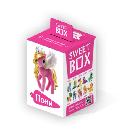 Жевательный мармелад Sweet Box Пони на ладони ассорти 10 г