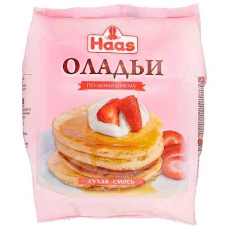 Haas Смесь сухая Оладьи, 0.25 кг