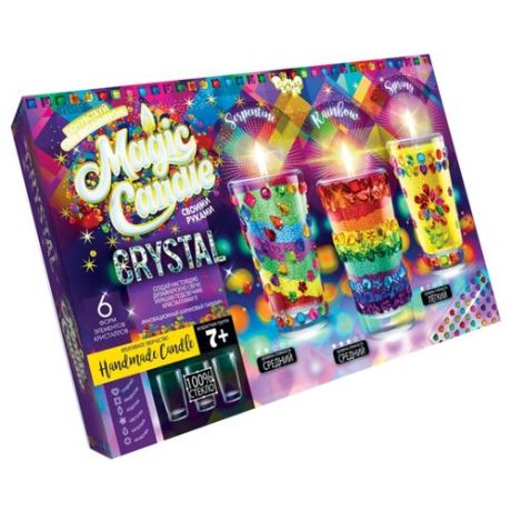 Danko Toys Набор для создания свечей Magic Candle Crystal с кристаллами