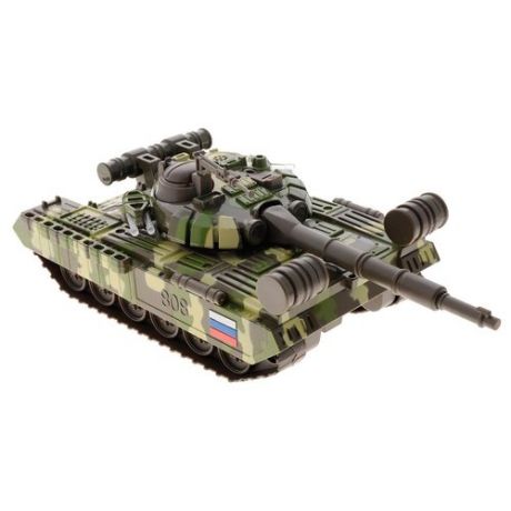 Танк ТЕХНОПАРК Т-90 (SB-16-19-T90-M-WB) 12 см зеленый камуфляж