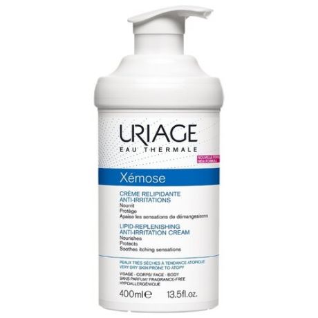 Крем для тела Uriage Xemose Creme Relipidante Anti-Irritations липидовосстанавливающий против раздражений, 400 мл