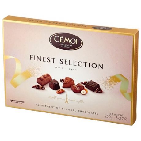 Набор конфет Cemoi Finest Selection ассорти, 250 г желтый/бежевый