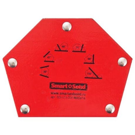 Магнитный угольник Smart & Solid MAG 614 красный