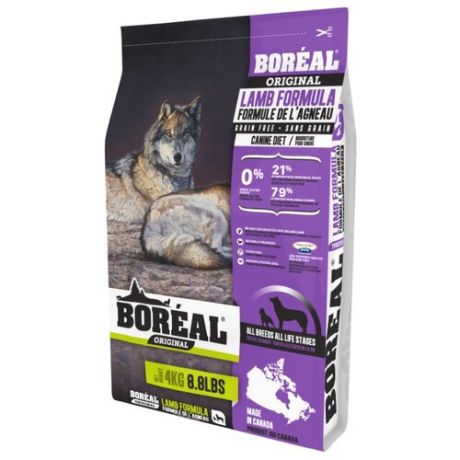 Корм для собак Boreal (4 кг) Original All Breed Lamb Formula Grain Free