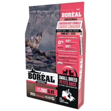 Сухой корм для собак Boreal утка 2.26 кг (для мелких пород)