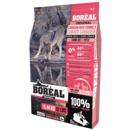 Сухой корм для собак Boreal утка 5.44 кг (для мелких пород)