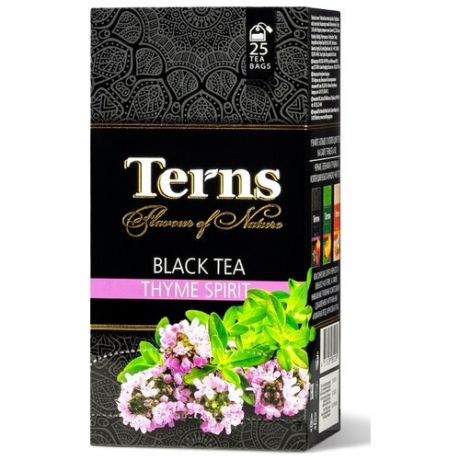 Чай черный Terns Thyme Spirit в пакетиках, 85 г 25 шт.