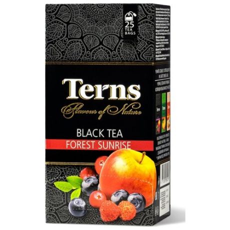 Чай черный Terns Forest Sunrise в пакетиках, 85 г 25 шт.