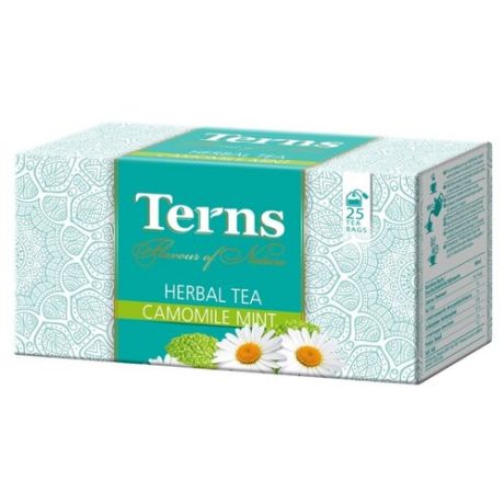 Чай травяной Terns Camomile Mint в пакетиках, 80 г 25 шт.