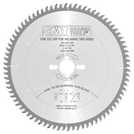 Пильный диск CMT 283.080.10M 250х30 мм