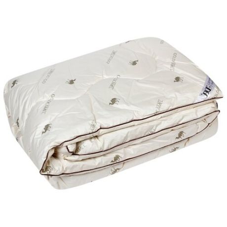Одеяло DREAM TIME Верблюжья шерсть хлопок, всесезонное, 172 х 205 см (кремовый)
