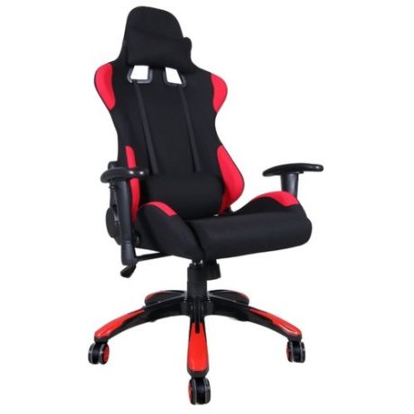 Компьютерное кресло TetChair iGear игровое, обивка: текстиль, цвет: черный/красный