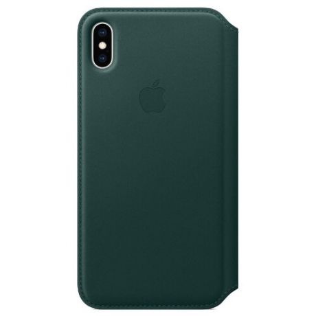 Чехол Apple Folio кожаный для Apple iPhone XS Max forest green