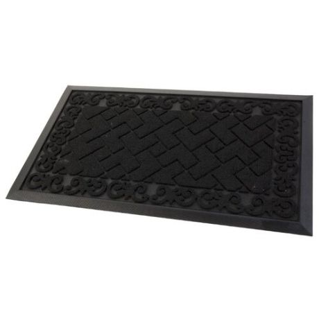 Придверный коврик Eco Floor Тетрис, размер: 0.75х0.45 м, черный