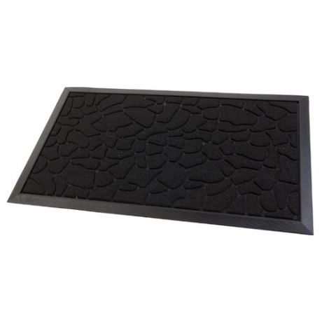 Придверный коврик Eco Floor Асфальт, размер: 0.75х0.45 м, черный