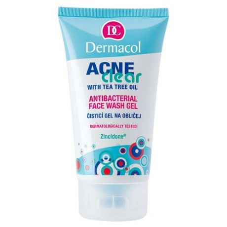 Dermacol гель Acneclear antibacterial face wash gel , 150 мл