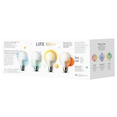 Упаковка светодиодных ламп 4 шт LIFX Mini Day & Dusk, E27, 9Вт