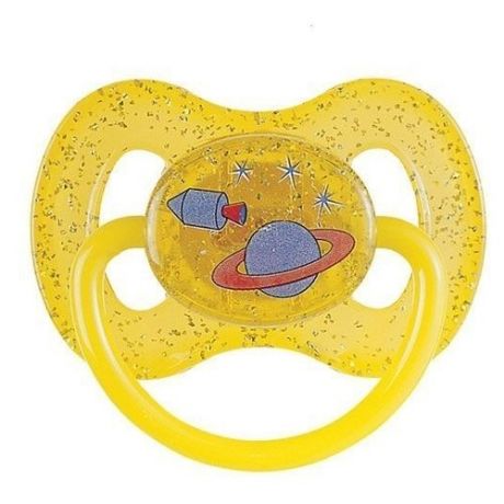 Пустышка латексная классическая Canpol Babies Space 6-18 м (1 шт) желтый