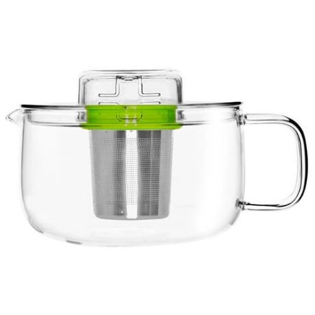 QDO Заварочный чайник Me Pot 5676508 500 мл прозрачный/зеленый