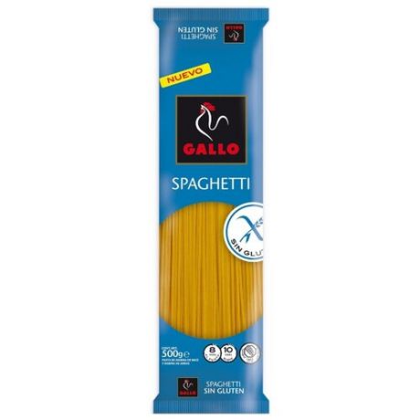 Gallo Макароны Spaghetti из рисовой и кукурузной муки без глютена, 500 г