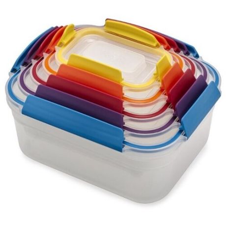Joseph Joseph Набор контейнеров для хранения продуктов Nest Lock 81081/81105 разноцветный