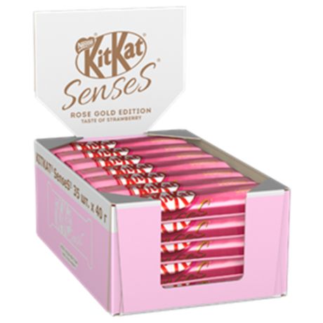 Батончик KitKat SENSES Rose Gold Edition Taste Strawberry (35 шт.)