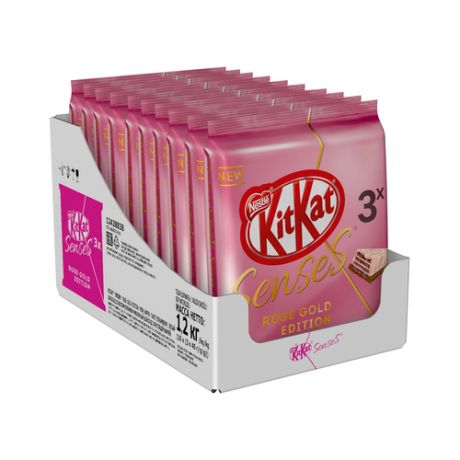 Батончик KitKat SENSES Rose Gold Edition Taste Strawberry (10 шт.)