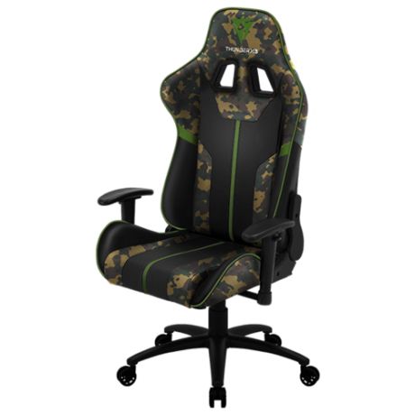 Компьютерное кресло ThunderX3 BC3 Camo игровое, обивка: искусственная кожа, цвет: ranger green