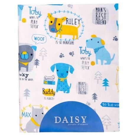 Многоразовые пеленки Daisy хлопок 90x150 собачки