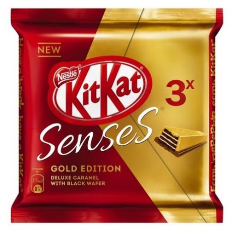 Батончик KitKat Gold edition Deluxe caramel, 40 г (3 шт.)