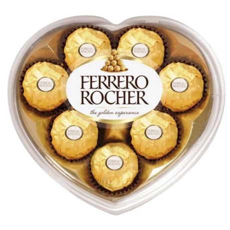 Набор конфет Ferrero Rocher Сердце 100 г белый