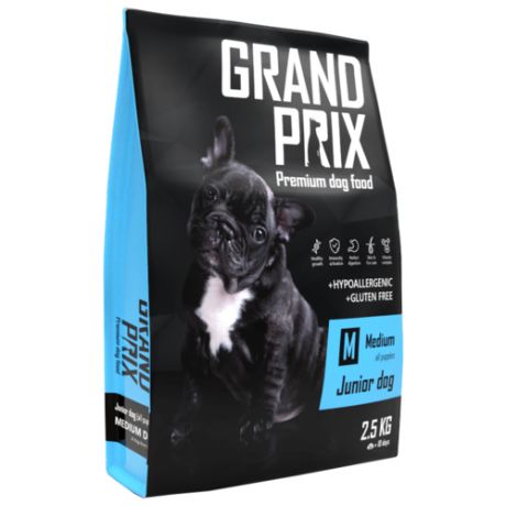 Корм для собак GRAND PRIX (2.5 кг) Medium Junior dog птица злаки