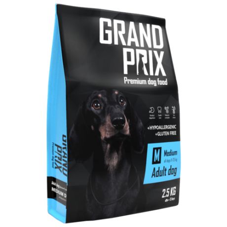 Корм для собак GRAND PRIX (2.5 кг) Medium Adult dog птица злаки