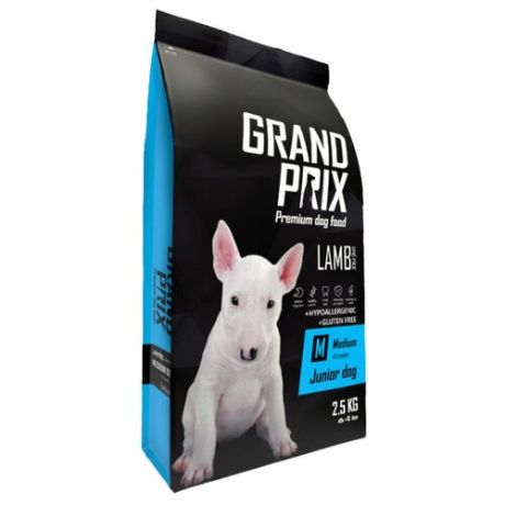 Корм для собак GRAND PRIX (2.5 кг) Medium Junior ягненок