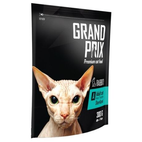 Корм для кошек GRAND PRIX (0.3 кг) Sterilized с кроликом