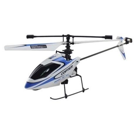 Вертолет WL Toys V911 21.5 см белый/черный/синий