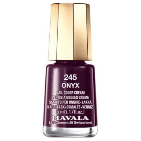 Лак Mavala Nail Color Cream, 5 мл, оттенок 245 Onyx