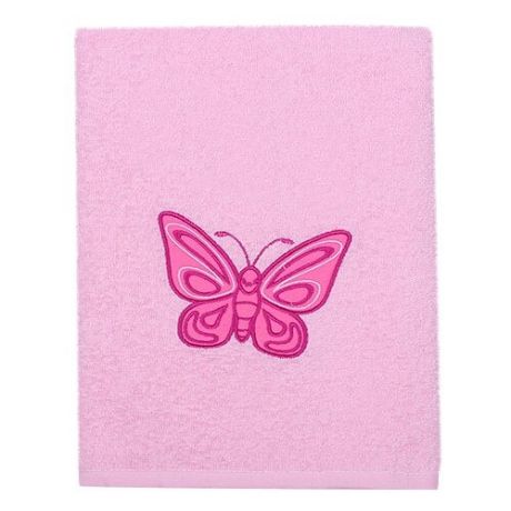 Kidboo Полотенце Бабочка банное 70х100 см розовый