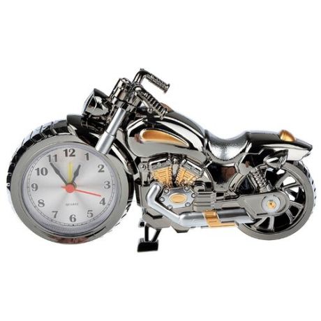 Часы настольные Xiu Xiu Jewelry мотоцикл серебристый/золотистый