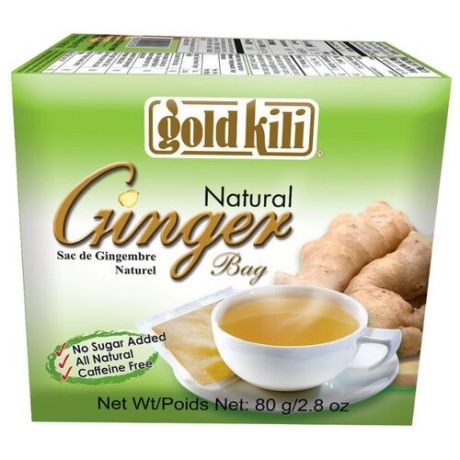 Чайный напиток травяной Gold kili Ginger в пакетиках, 20 шт.