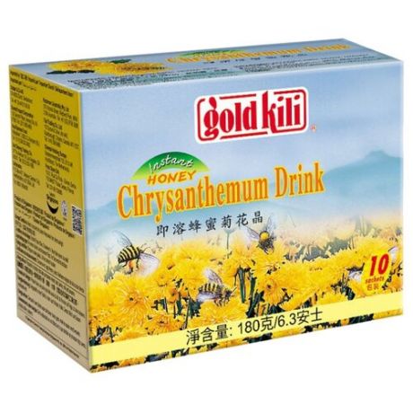 Чайный напиток Gold kili Honey chrysanthemum растворимый в пакетиках, 10 шт.