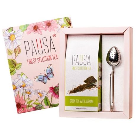 Чай зеленый Pausa Jasmine подарочный набор, 90 г