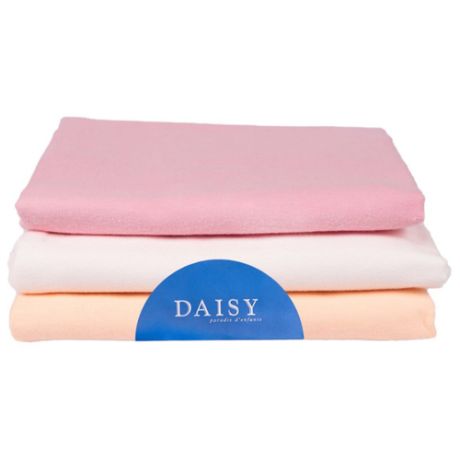 Многоразовые пеленки Daisy фланель 90х120 комплект 3 шт. розовый