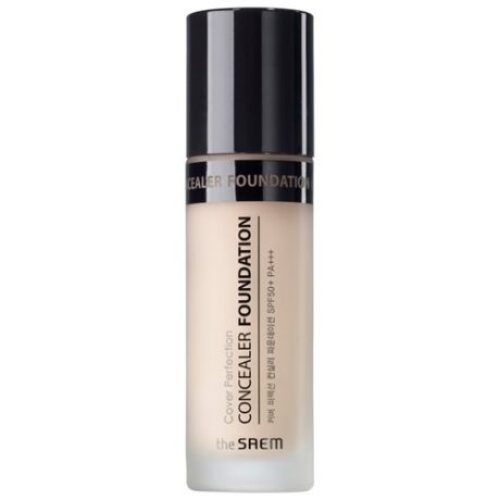 The Saem Консилер Cover Perfection Concealer Foundation, оттенок 01 Clear Beige