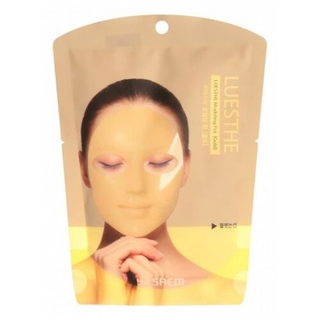 The Saem альгинатная маска Luesthe Modeling Pot Gold с коллоидным золотом, 25 г