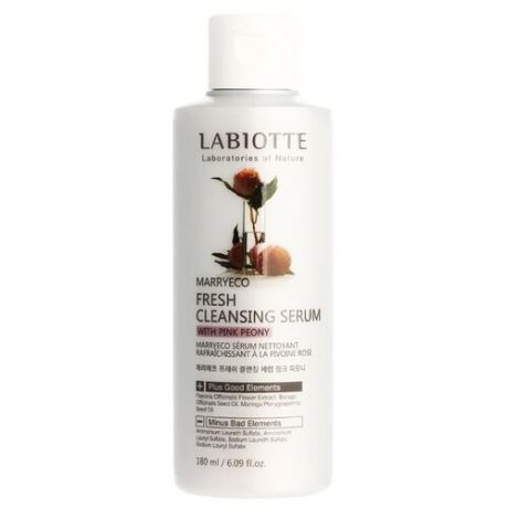 Labiotte сыворотка для лица очищающая Marryeco Fresh Cleansing Serum With Pink Peony, 180 мл