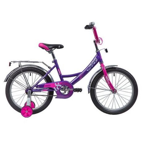 Детский велосипед Novatrack Vector 18 (2019) лиловый (требует финальной сборки)