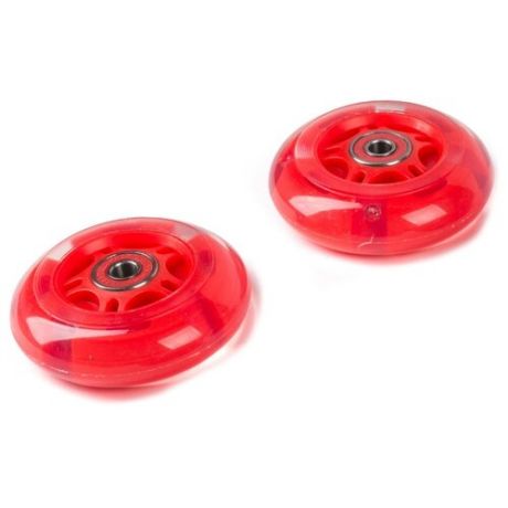 Колесо для самоката Trolo для Maxi светящиеся задние, 80 мм, комплект (2 шт.) красный